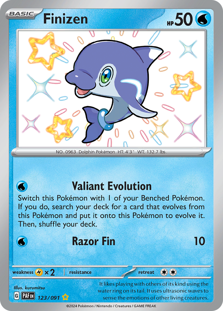 Paldean Fates Finizen 123/091 Shiny Rare