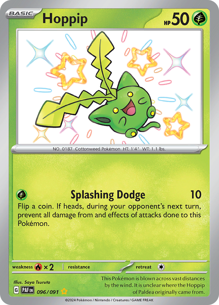 Paldean Fates Hoppip 096/091 Shiny Rare