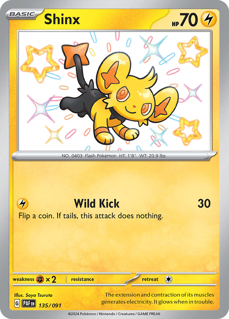 Paldean Fates Shinx 135/091 Shiny Rare