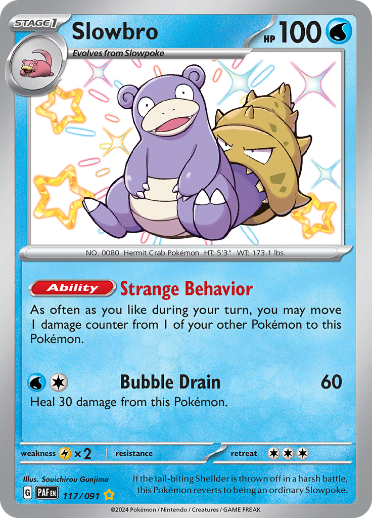 Paldean Fates Slowbro 117/091 Shiny Rare