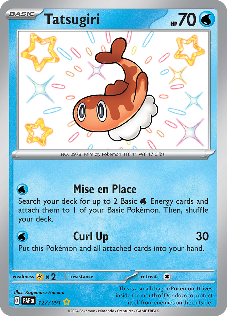 Paldean Fates Tatsuguri 127/091 Shiny Rare