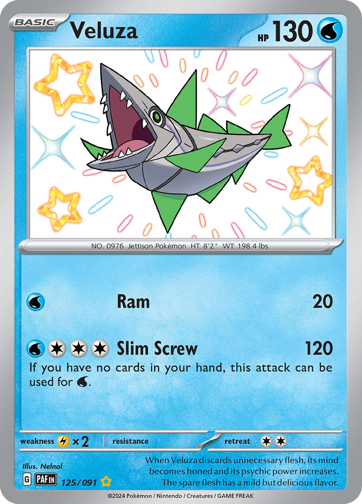 Paldean Fates Veluza 125/091 Shiny Rare