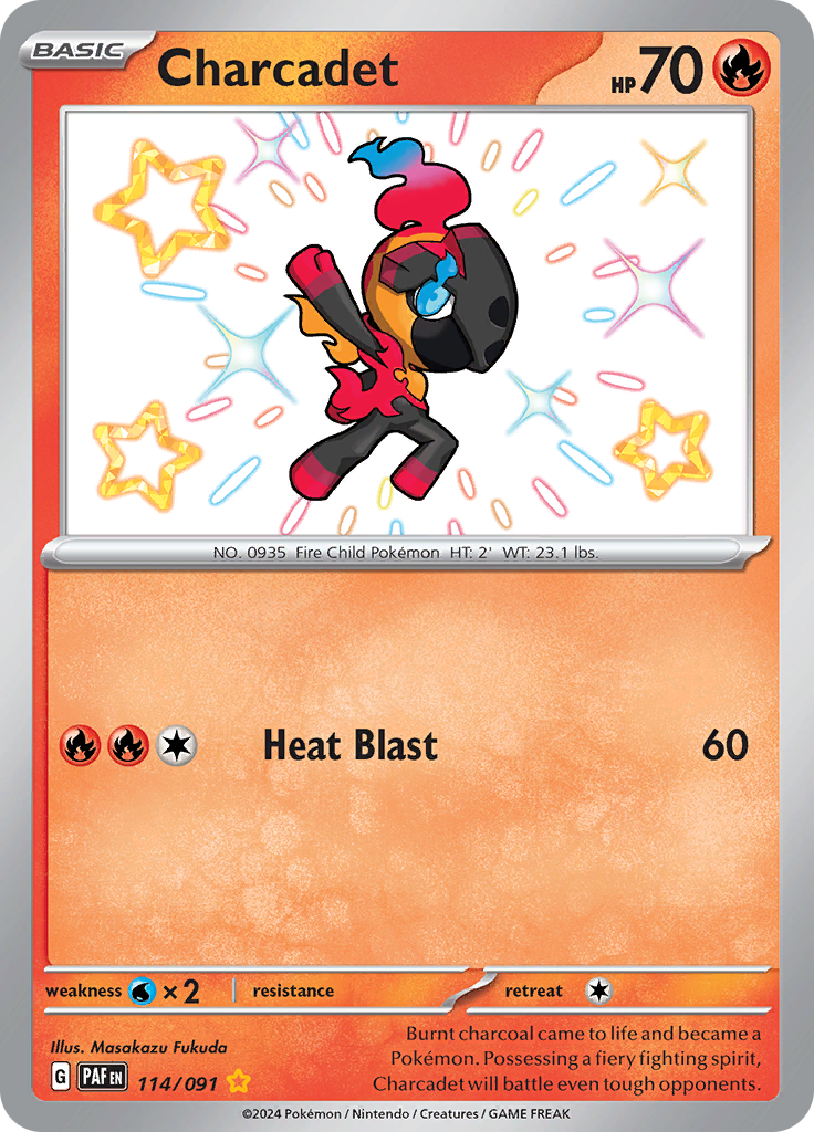 Paldean Fates Charcadet 114/091 Shiny Rare