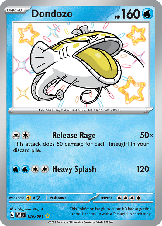 Paldean Fates Dondozo 126/091 Shiny Rare