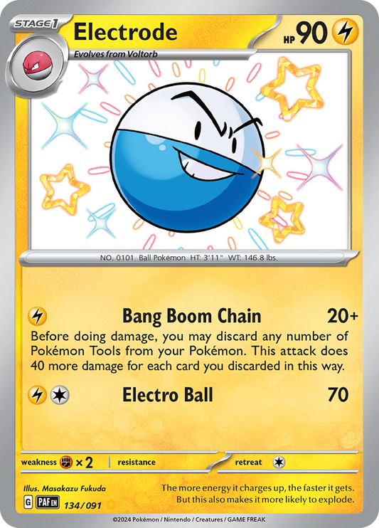 Paldean Fates Electrode 134/091 Shiny Rare