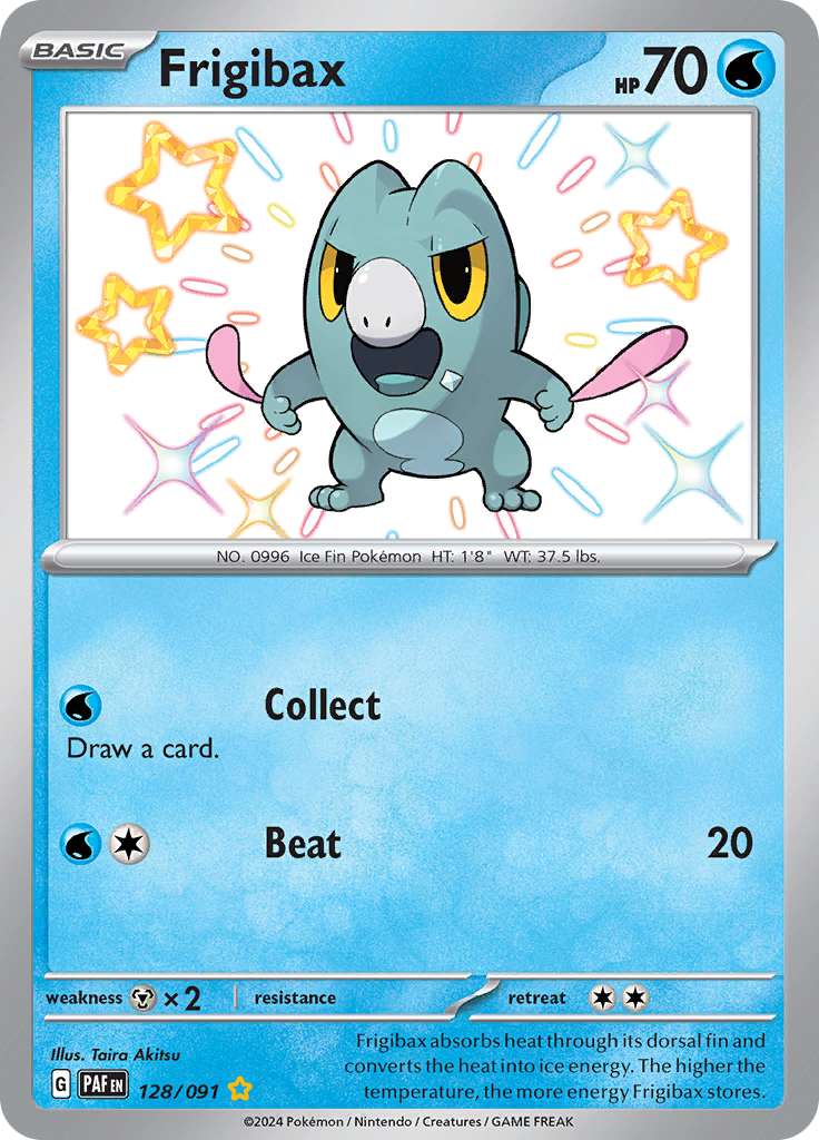 Paldean Fates Frigibax 128/091 Shiny Rare