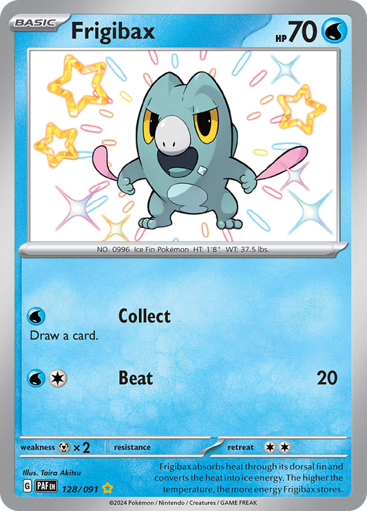Paldean Fates Frigibax 128/091 Shiny Rare