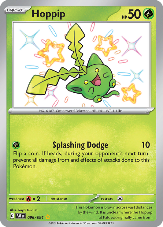 Paldean Fates Hoppip 096/091 Shiny Rare