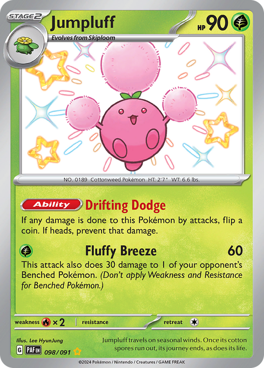 Paldean Fates Jumpluff 098/091 Shiny Rare