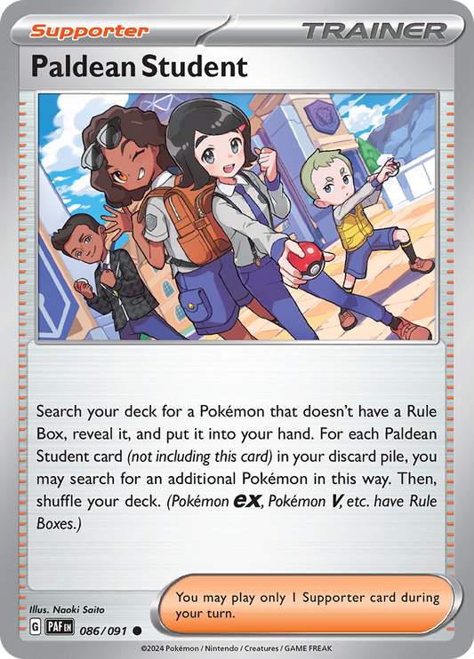 Paldean Fates - Paldean Student 086/091