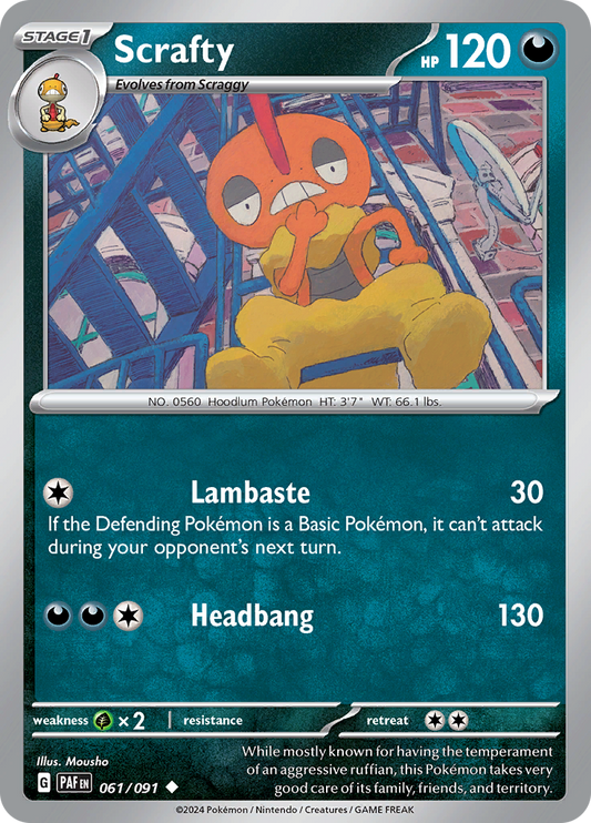Paldean Fates - Scrafty 061/091
