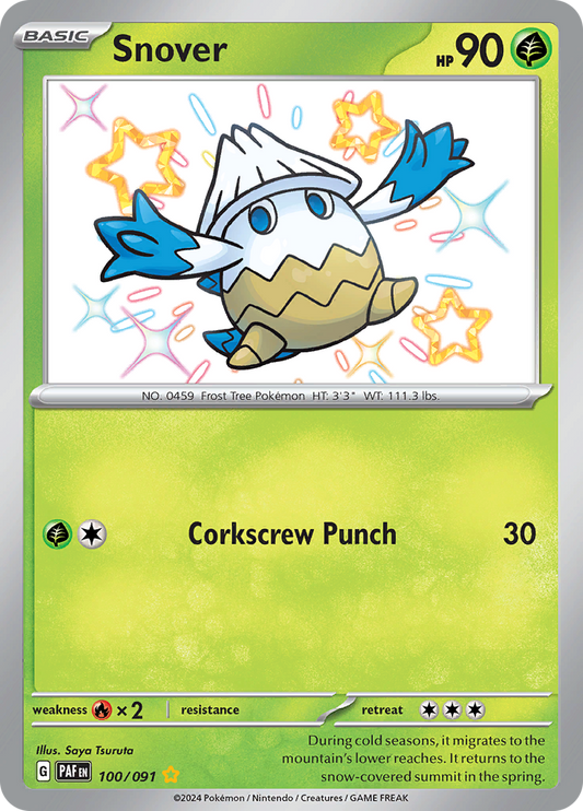 Paldean Fates Snover 100/091 Shiny Rare