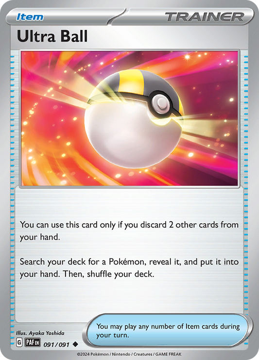 Paldean Fates - Ultra Ball 091/091 Non Holo/ Reverse Holo